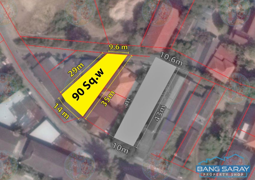 Ocean side Land for Sale in Bang Saray Town Land  For sale