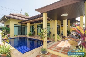 Single Story Pool Villa Bali Style For Sale In Bang Saray  - 3 Bedrooms House For Sale In Bang Saray, Na Jomtien