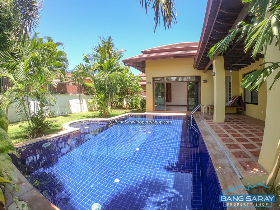 Pool villa Bali style for Sale, close to Bang Saray Beach House  For sale