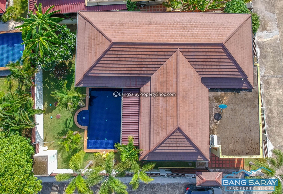 Pool villa Bali style for Sale, close to Bang Saray Beach House  For sale