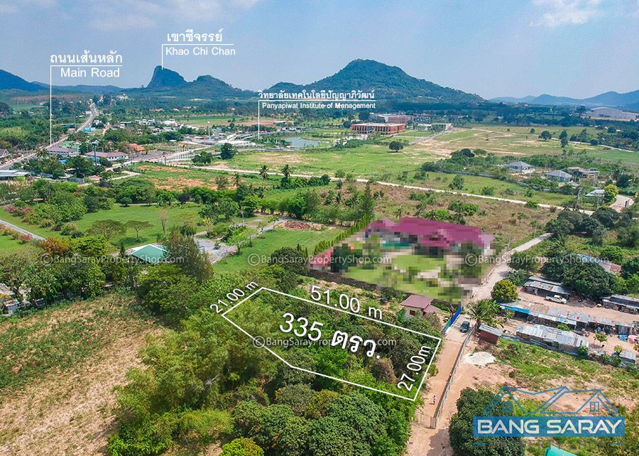 Land for Sale in Soi Silver Lake vineyard, Corner Plot  Land  For sale