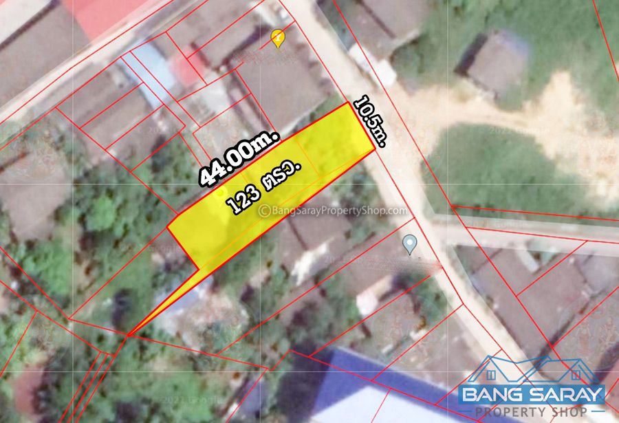 Land for Sale in Bang Saray Beachside, City center. Land  For sale