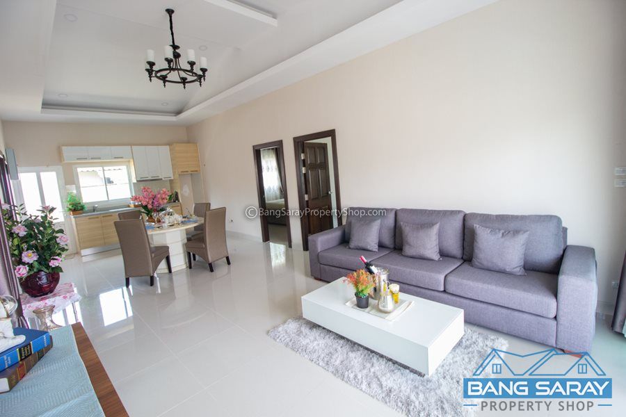 Single Storey Pool Villa for Sale in NaJomtien (Brand new) House  For sale