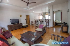 Balinese Style Villa For Rent, Complex Opposite Beach. - 3 Bedrooms House For Rent In Bang Saray, Na Jomtien