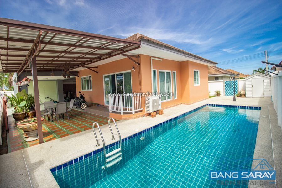 Pool Villa for Sale in Bang Saray Fully furnished plus Electrical Appliances House  For sale