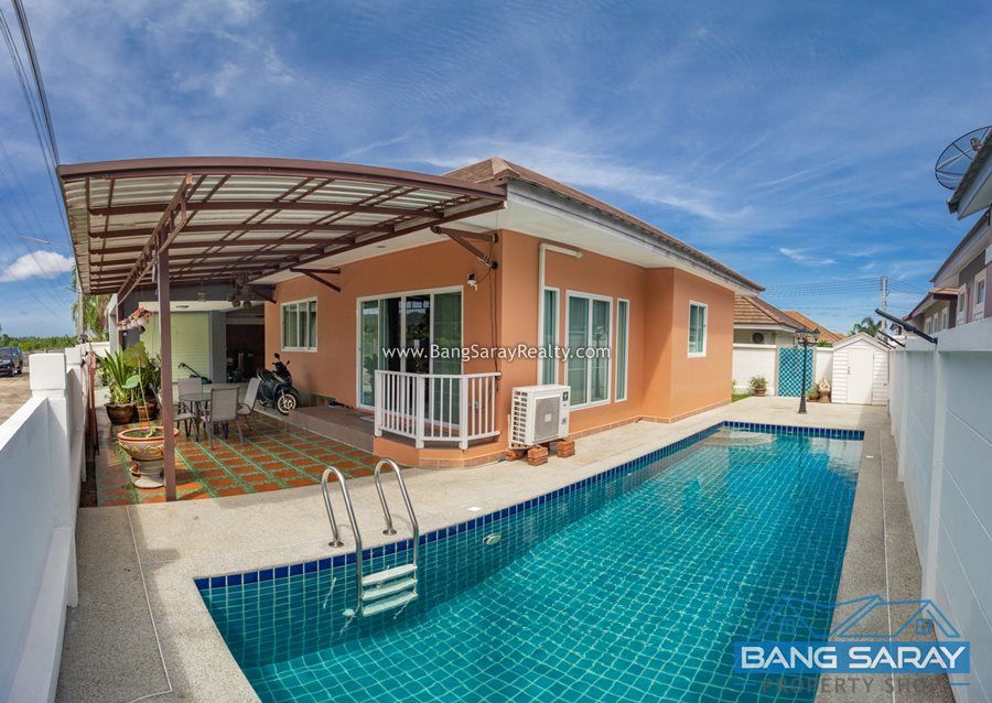 Pool Villa for Sale in Bang Saray Fully furnished plus Electrical Appliances House  For sale