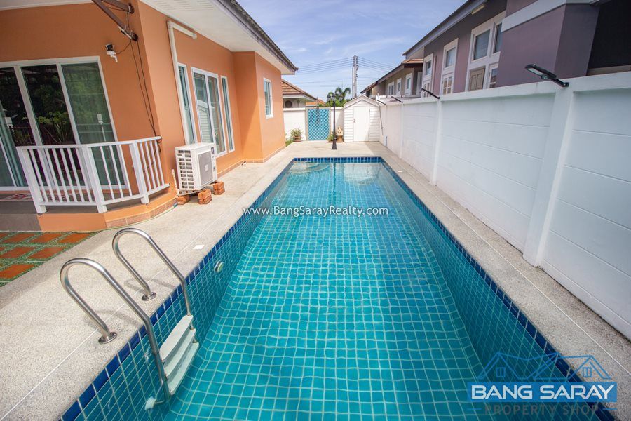 Pool Villa for Sale in Bang Saray Fully furnished plus Electrical Appliances House  For sale