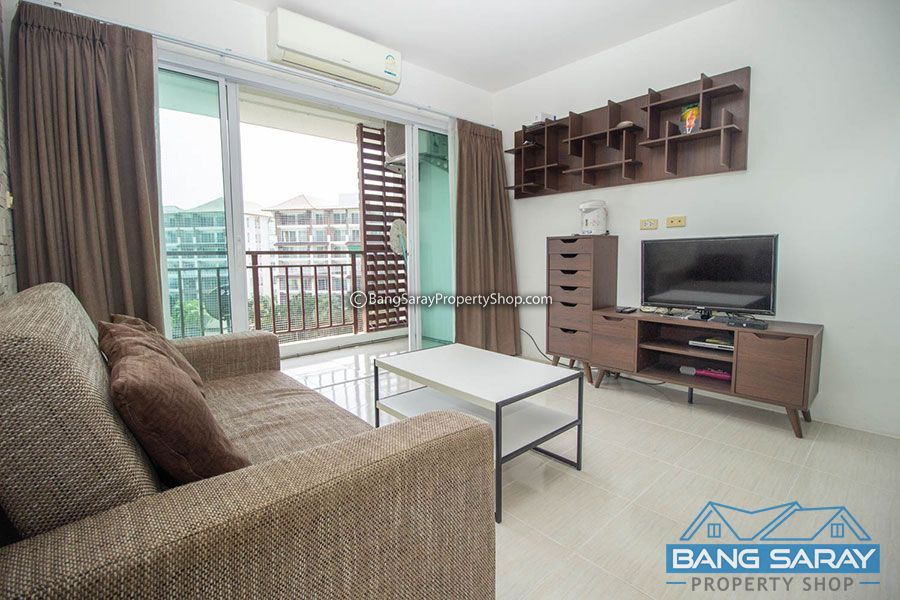 One Bedroom Codo for Sale in Bang Saray, Pool & Lake View Condo  For sale