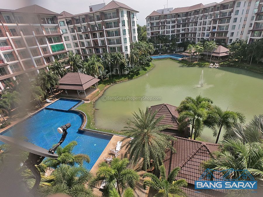 One Bedroom Codo for Sale in Bang Saray, Pool & Lake View Condo  For sale