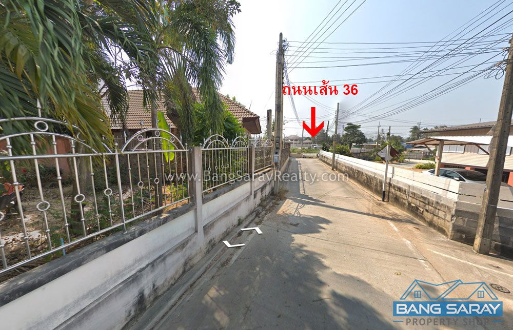 1 Rai of Land for Sale in Nong Pla Lai 100 m. to 36Rd. Land  For sale