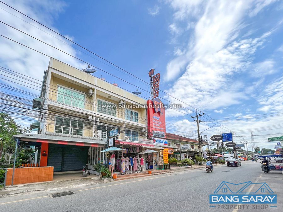 Corner unit Shophouse for Sale in Bang Saray Beachside Commercial  For sale