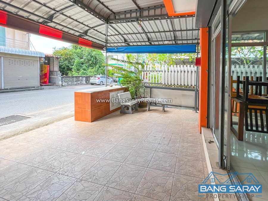 Corner unit Shophouse for Sale in Bang Saray Beachside Commercial  For sale