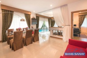 Pool Villa, Corner Plot. Only 1.5km From Beach - 3 Bedrooms House For Sale In Bang Saray, Na Jomtien