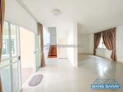 Two Story Corner Plot For Sale. Only 1.5km From The Beach - 3 Bedrooms House For Sale In Bang Saray, Na Jomtien