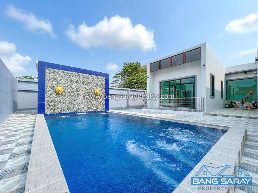 Luxury Pool Villa for Sale in Bang Saray (Brand new!) House  For sale