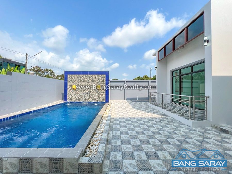 Luxury Pool Villa for Sale in Bang Saray (Brand new!) House  For sale