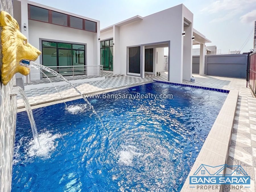 Luxury Pool Villa for Sale in Bang Saray (Brand new!) House  For sale