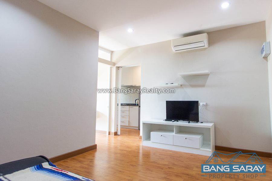 One Bed Condo for Rent in Bang Saray, 250m to Beach Condo  For rent