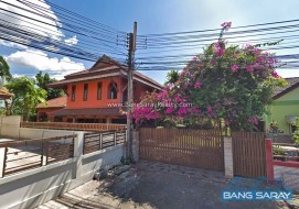 Two Storey House For Sale, 400m. From Sukhumvit Rd. - 5 Bedrooms House For Sale In Bang Saray, Na Jomtien