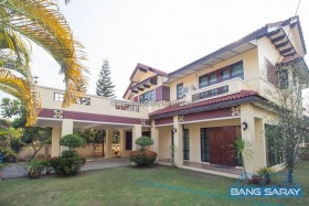Two Story House, Corner Plot  For Rent - 4 Bedrooms House For Rent In Bang Saray, Na Jomtien