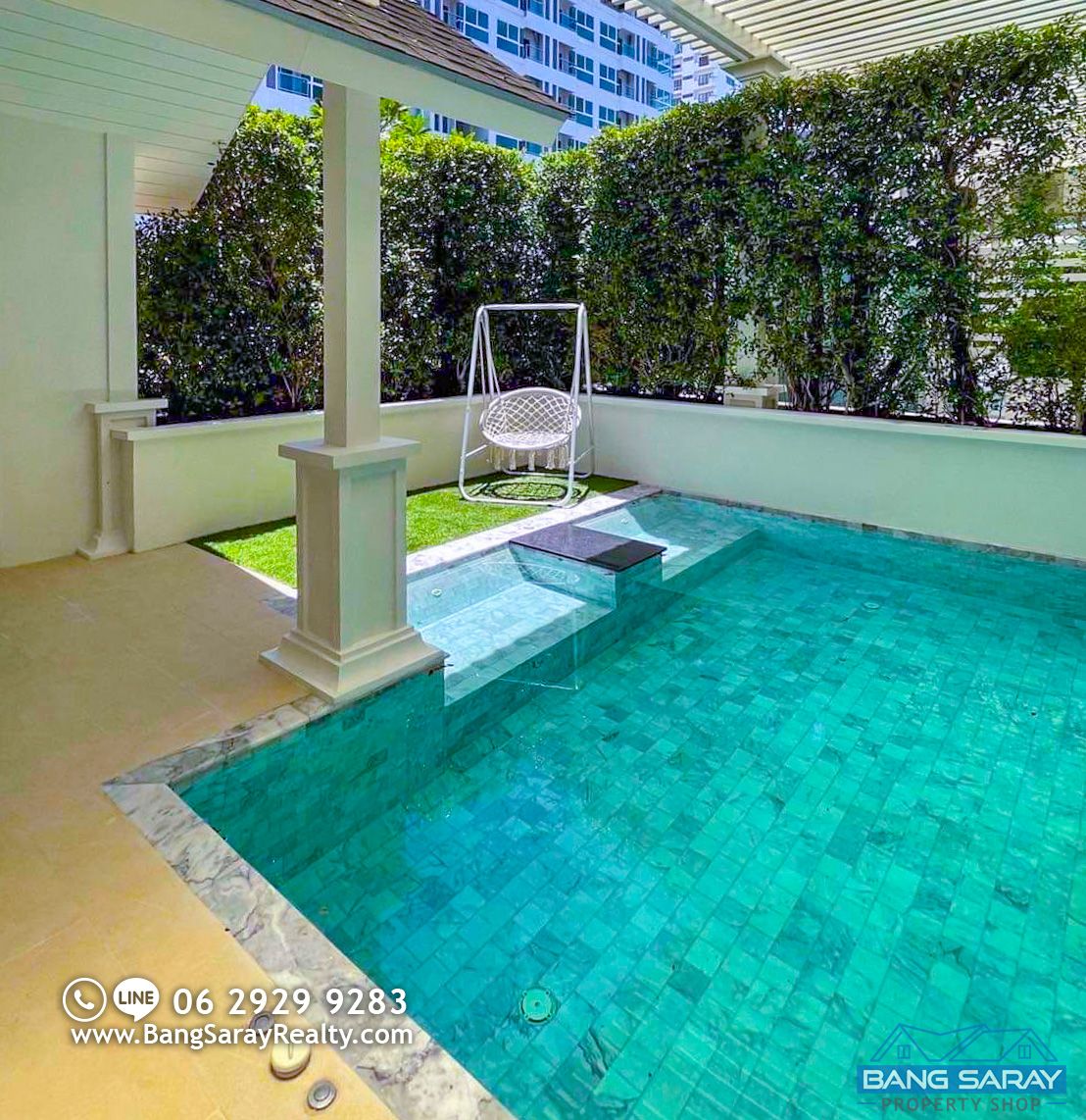 Corner Condo with Private Pool for Sale in Na jomtien.  Condo  For sale