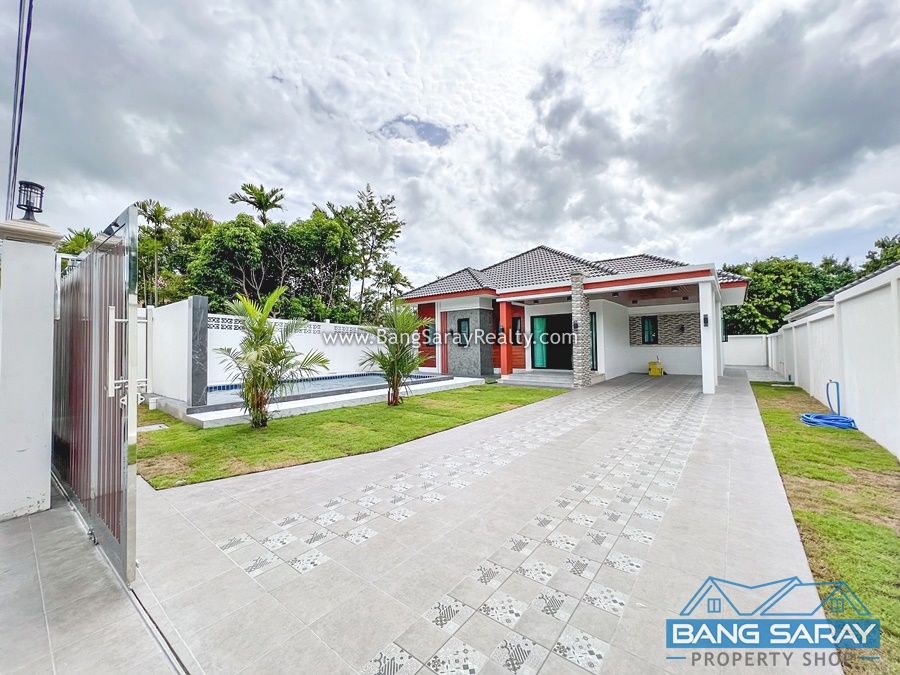  Brand new! Pool Villa for Sale in Bang Saray House  For sale