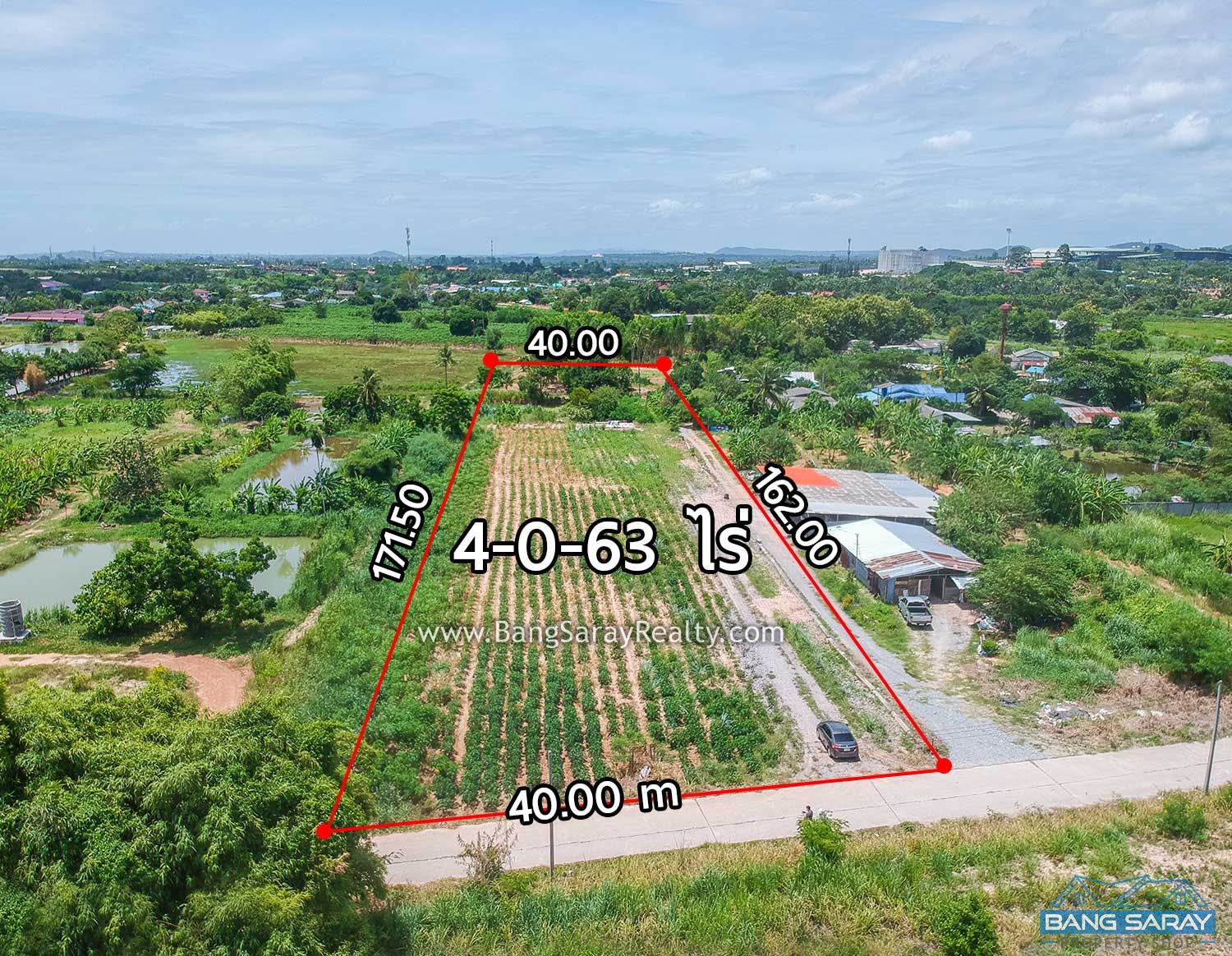 6,652 Sq.m. for Sale in Bang Saray Eastside  Land  For sale