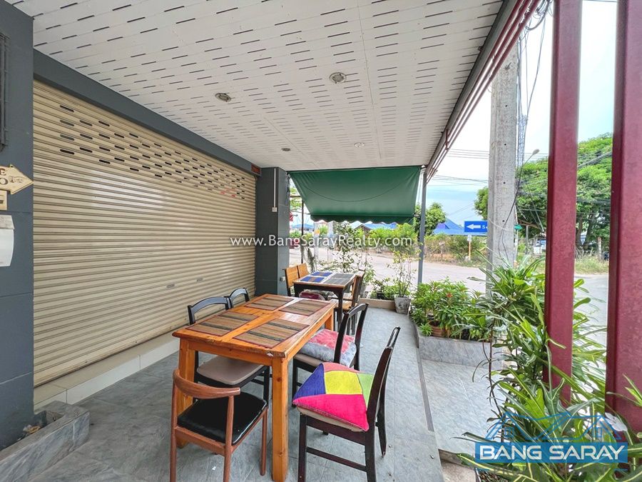 Corner unit Shophouse for Sale in Bang Saray Beachside Commercial  For sale