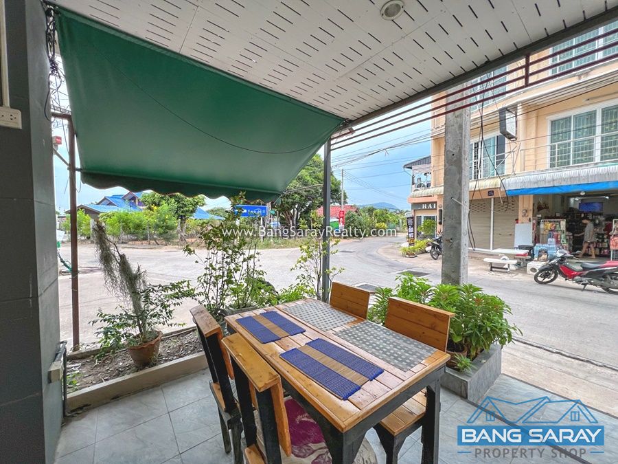 Corner unit Shophouse for Sale in Bang Saray Beachside Commercial  For sale