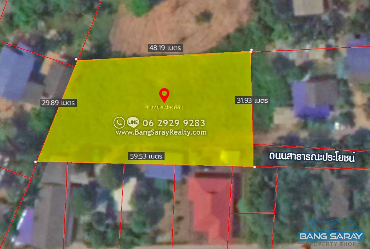 Land in Eastside Bang Saray, Soi Boonthavorn & Sunplay Land  For sale