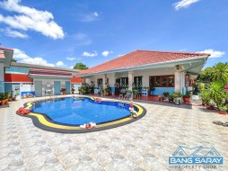 Pool House With Large Corner Plot For Sale - 4 Bedrooms House For Sale In Bang Saray, Na Jomtien