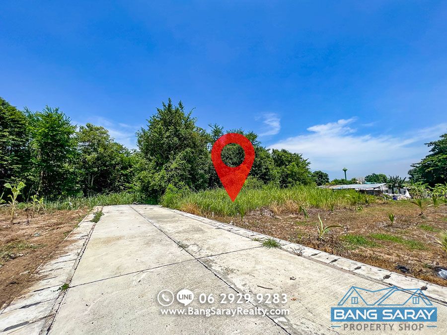 Bang Saray Land for Sale 99 sqw. only 500m. from Sukhumvit Rd. Land  For sale