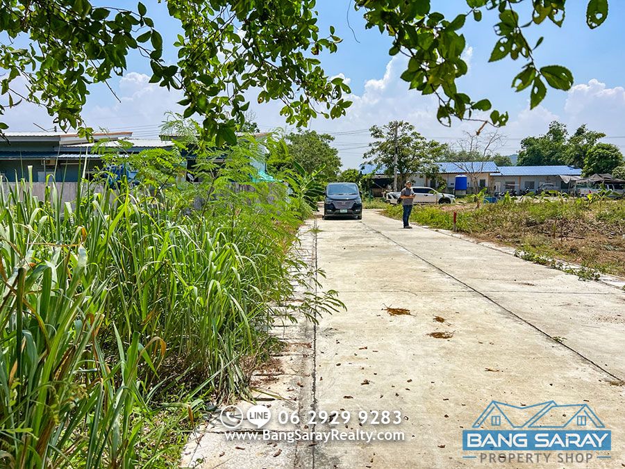 Bang Saray Land for Sale 99 sqw. only 500m. from Sukhumvit Rd. Land  For sale