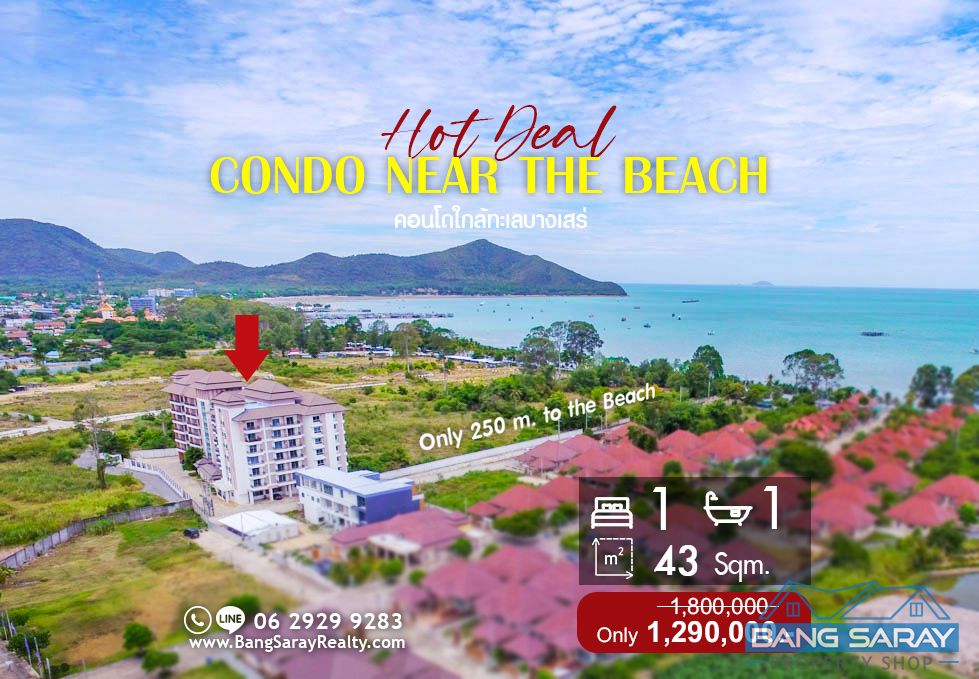 Condo for Sale only 250m. to the beach Condo  For sale