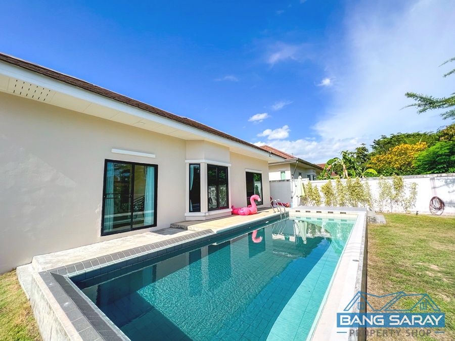 Pool villa for Sale in Bang Saray. Selling with yearly tenant. House  For sale