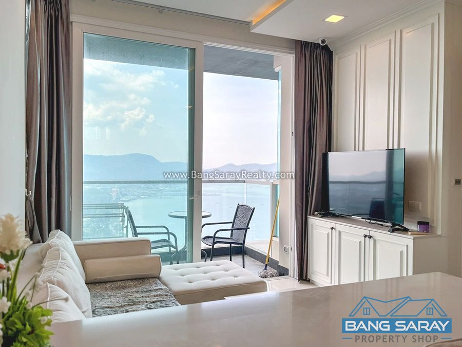 Beachfront Bang Saray Condo for Rent, Sea Views Fl 29 Condo  For rent