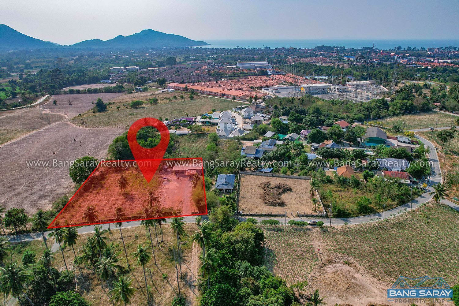  Land for Sale in East side Bang Saray, Soi Boonthavorn Land  For sale