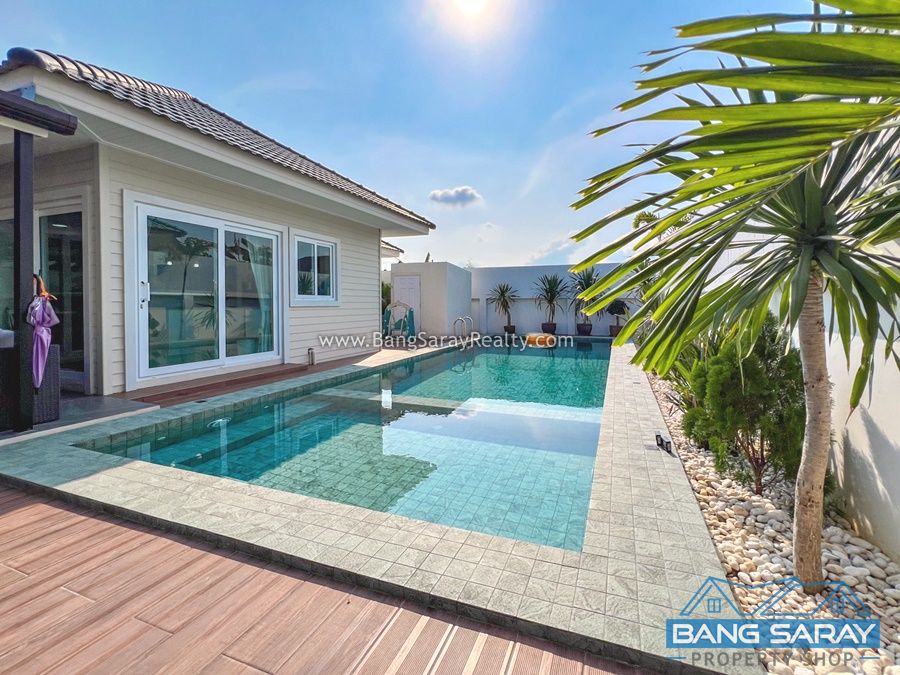 Pool Villa 900 m. to Bang Saray Beach House  For sale