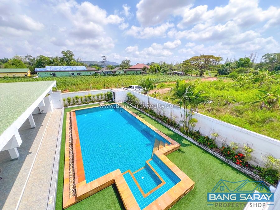 Modern two storey Pool Villa in Bang Saray Beachside House  For sale