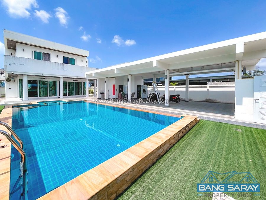Modern two storey Pool Villa in Bang Saray Beachside House  For sale