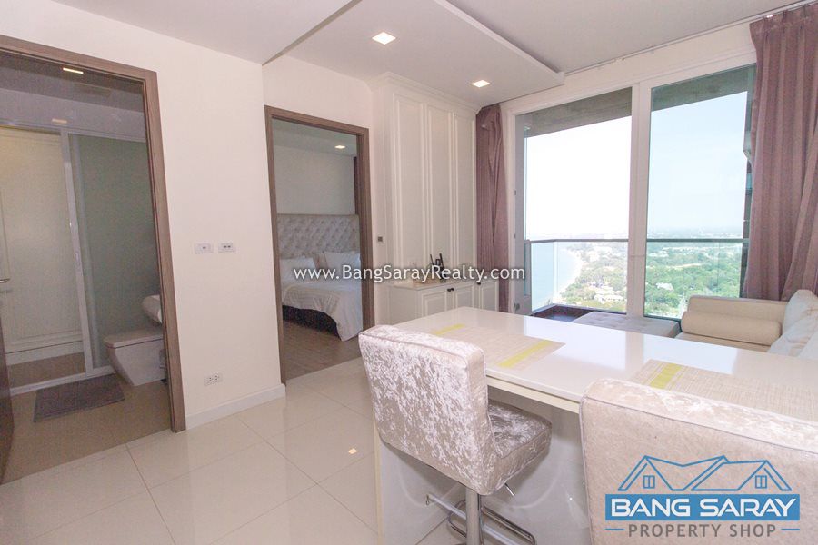 Beach front condo for rent in Bang Saray (Pattaya side) Condo  For rent