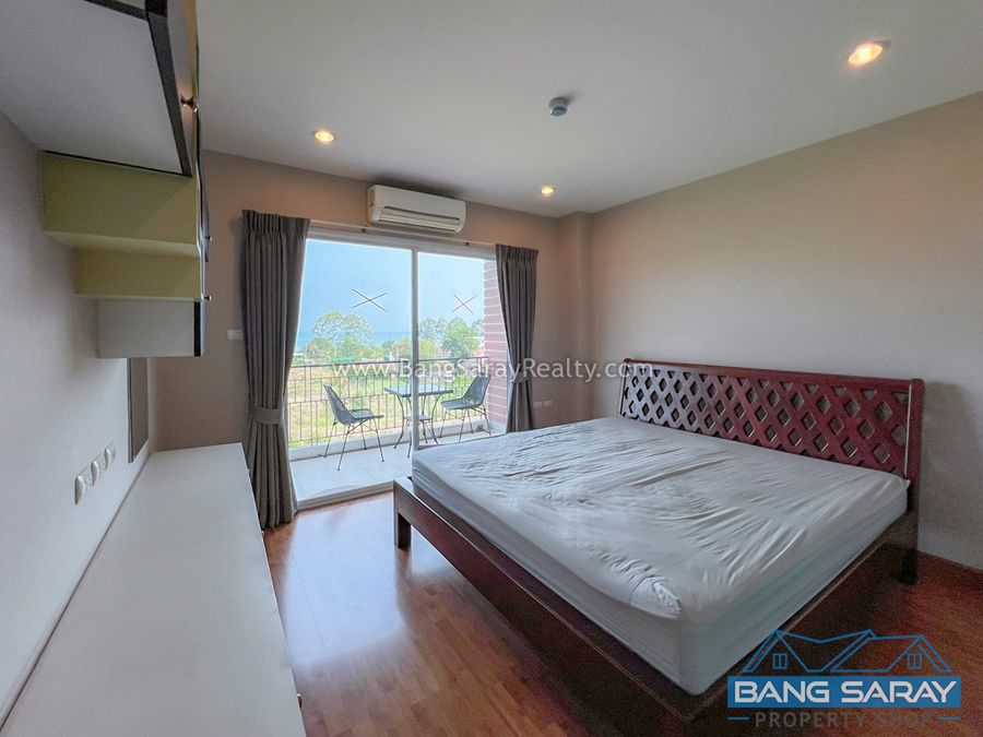 Sea Views Condo for Rent in Bang Saray, Only 250m. to Beach Condo  For rent