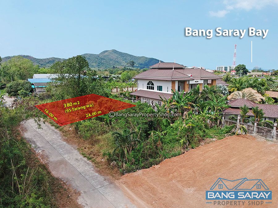 Land plot 380 m2 Bang Saray Beachside Land  For sale