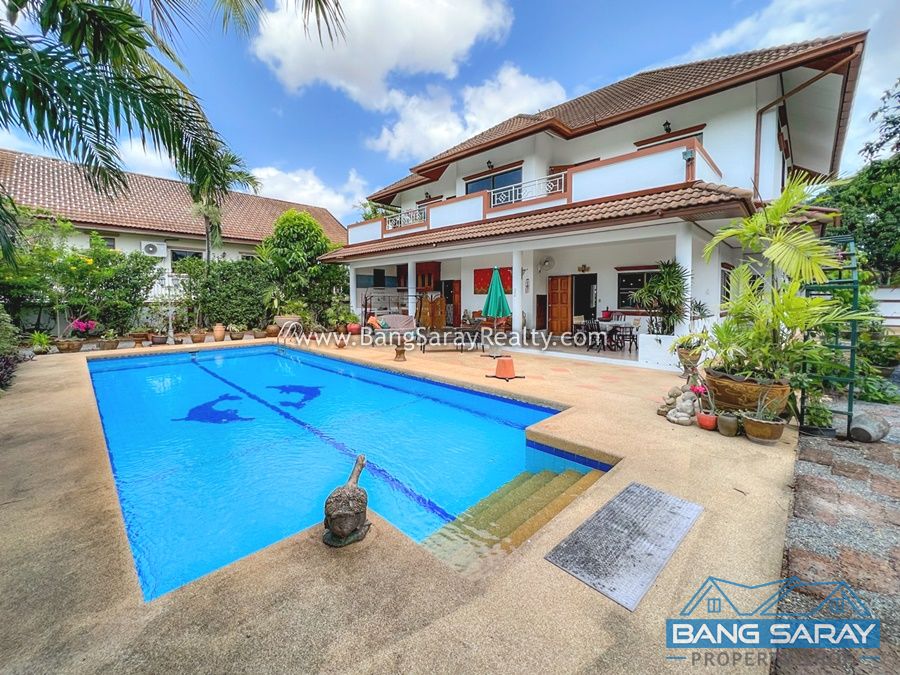 Two story Pool Villa House for Sale in Bang Saray House  For sale