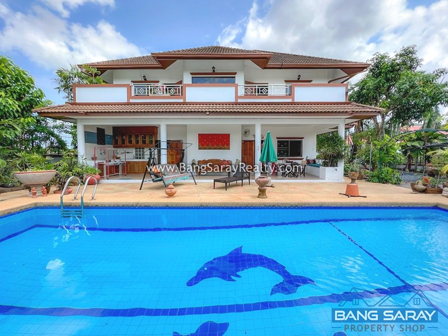 Two story Pool Villa House for Sale in Bang Saray House  For sale