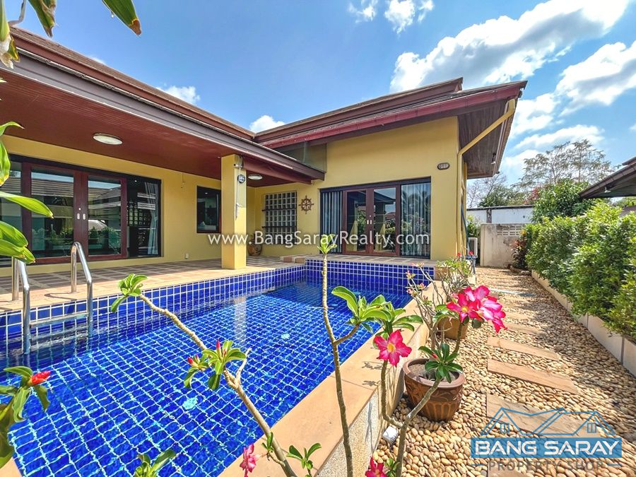 Pool villa bali style  for Rent in Bang Saray House  For rent