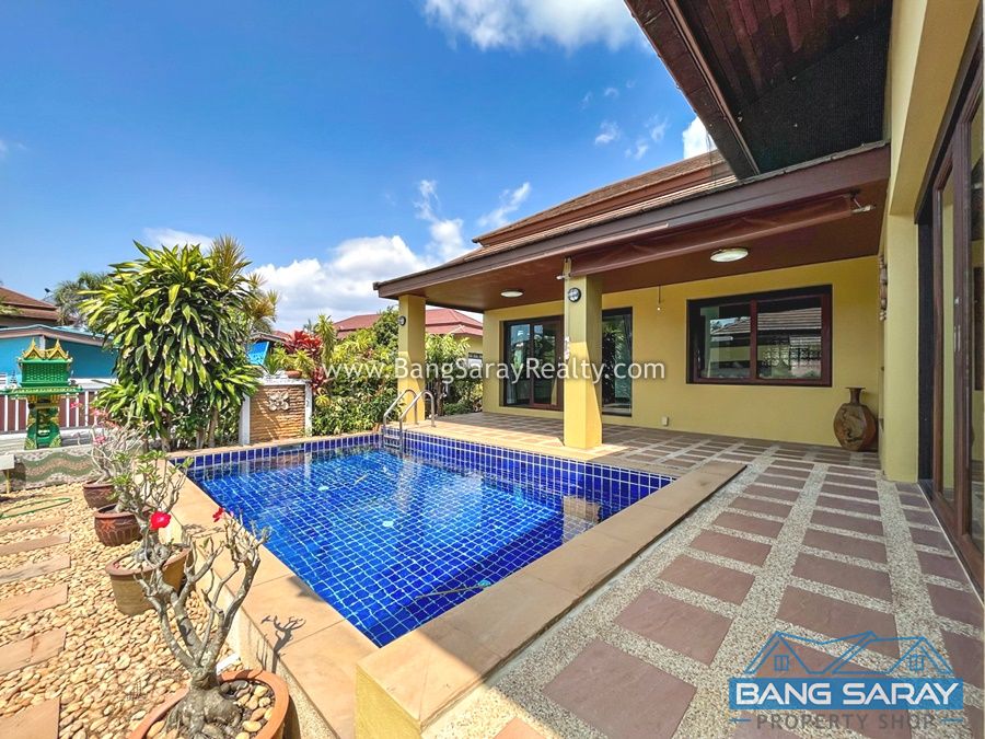 Pool villa bali style  for Rent in Bang Saray House  For rent