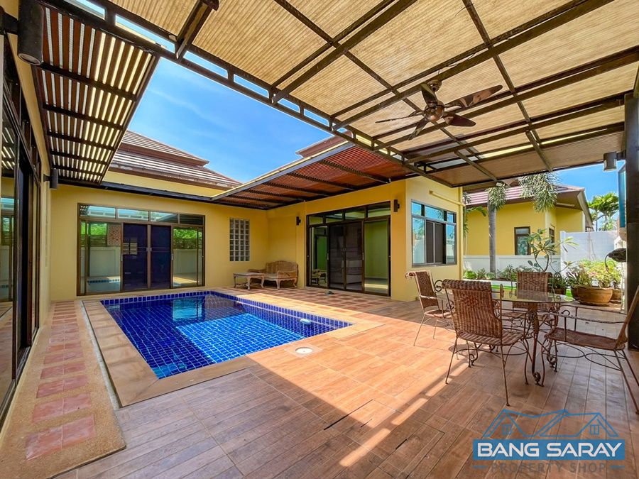 Corner Pool House for Rent & Sale in Bang Saray Beachside. House  For sale