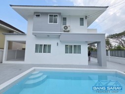 2-Storey Newly Renovated Pool Villa In Bang Saray - 4 Bedrooms House For Sale In Bang Saray, Na Jomtien
