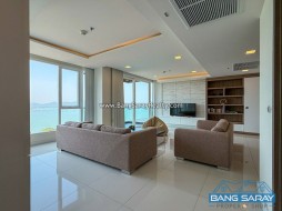 Luxury Beachfront Duplex – 180° Panoramic Sea View - 3 Bedrooms Condo For Sale In Bang Saray, Na Jomtien
